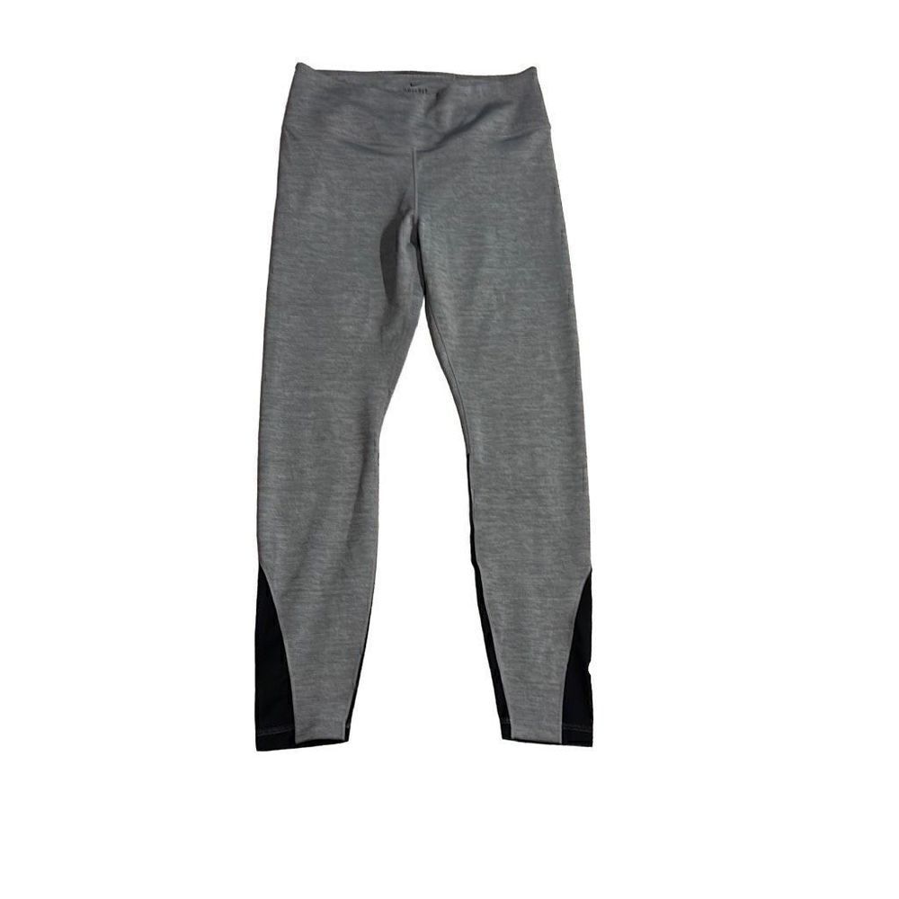 Nike Women's Gray Nike One Tight Dri-Fit Mid Rise Performance Leggings Size Medi